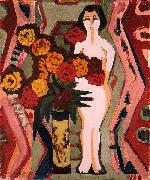 Ernst Ludwig Kirchner, Still life with sculpture